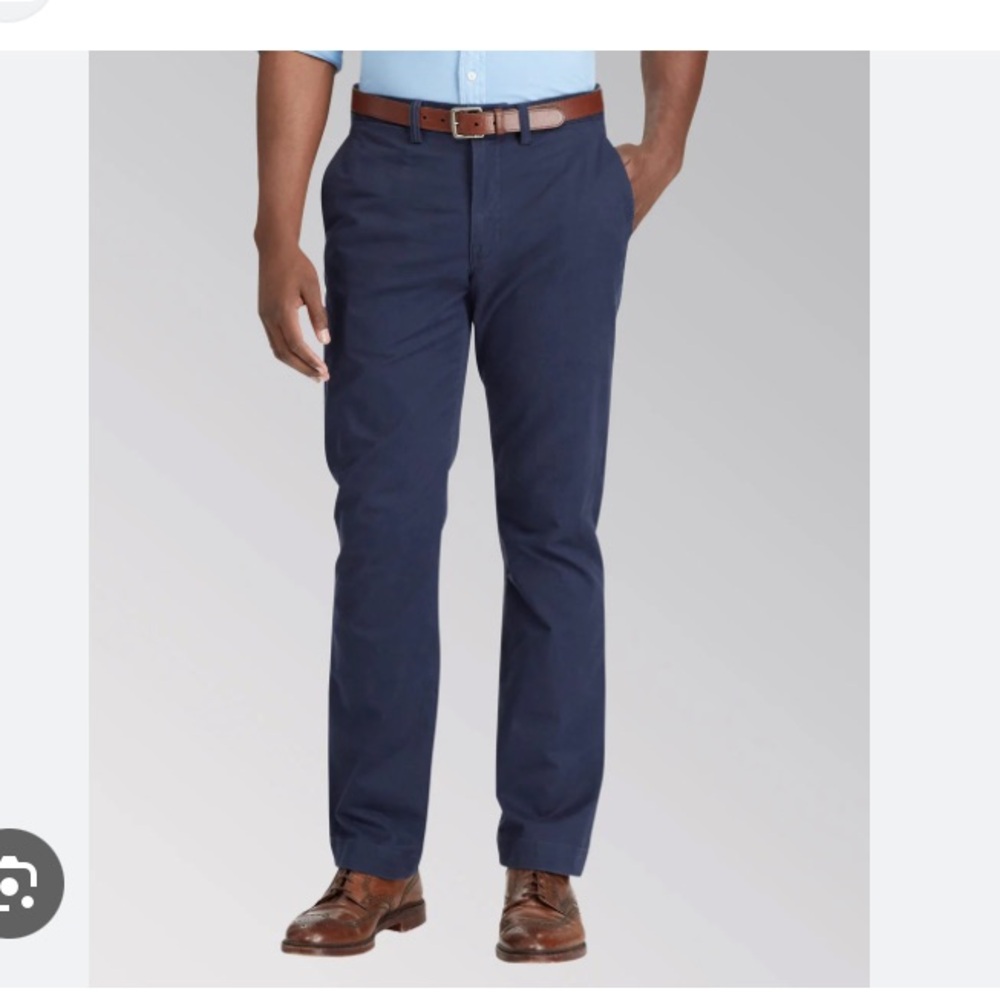 NWT Polo Ralph Lauren men’s navy blue chino pants straight leg stretch 40